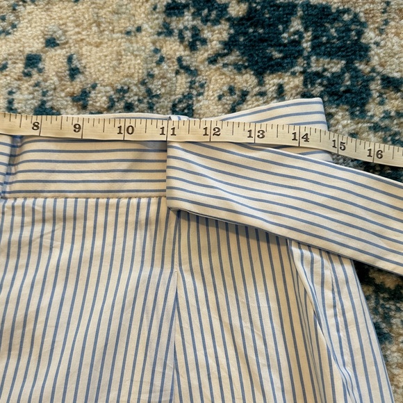 J. Crew High Waist Blue Striped Shorts with Bow Nautical NWT 6 - Picture 6 of 8